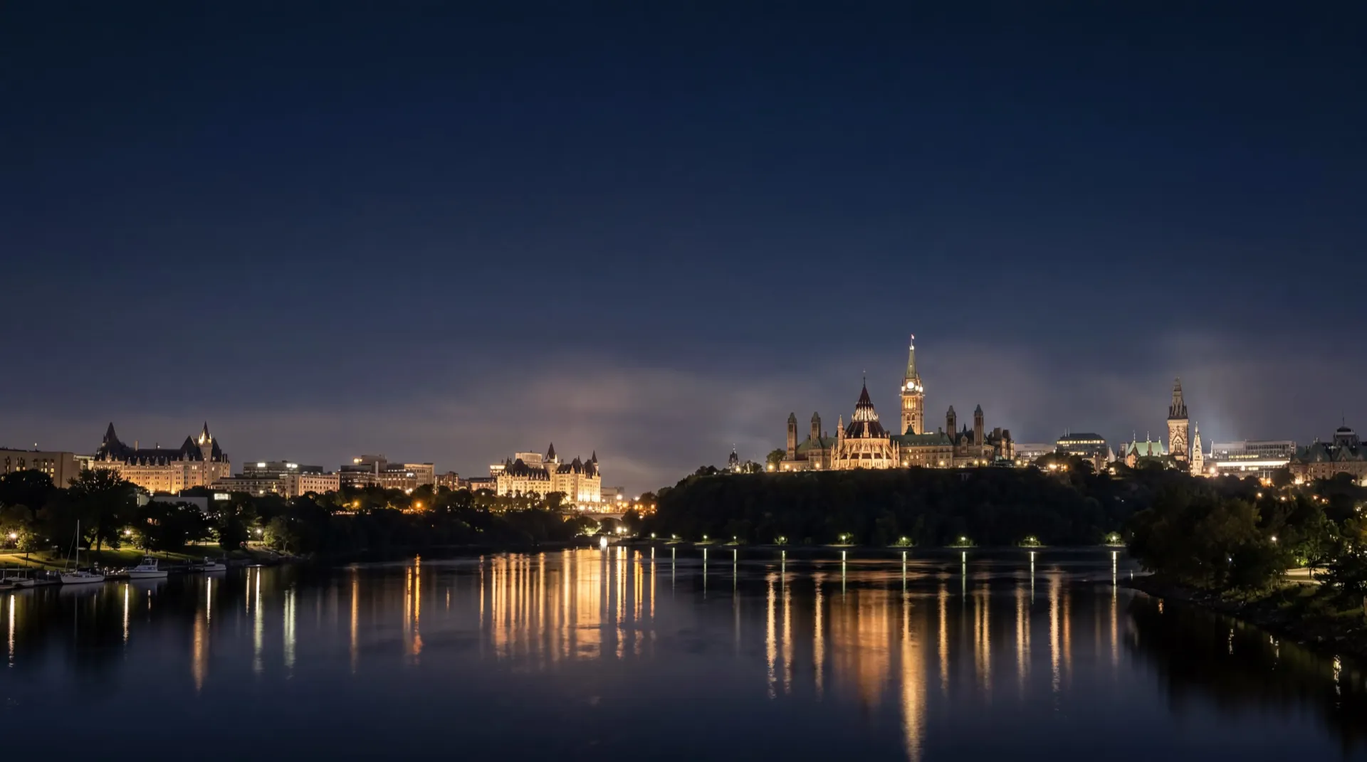 Ottawa cityscape at night